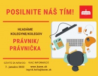 Mestská časť Bratislava-Nové Mesto hľadá záujemcov na pracovnú pozíciu právnik/právnička