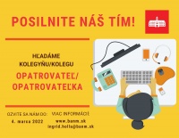 Mestská časť Bratislava-Nové Mesto hľadá záujemcov na pracovnú pozíciu opatrovateľ/ka pre poskytovanie terénnej opatrovateľskej služby