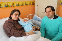Prvý novoročný pôrod v Novom Meste: Oskar sa narodil hneď v prvej sekunde