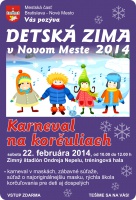 Detská zima 2014 v Novom Meste: v sobotu pokračujeme Karnevalom na korčuliach