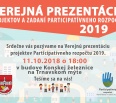 Vážení Novomešťania, mestská časť Bratislava-Nové Mesto vás srdečne pozýva na Verejnú prezentáciu projektov Participatívneho rozpočtu 2019. Už teraz sa môžete tešiť na…